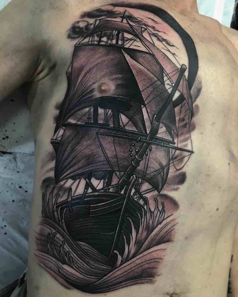 Ship Tattoo 2 by Jason James Smith