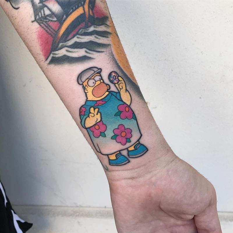 Simpsons Tattoo 2 by Michela Bottin