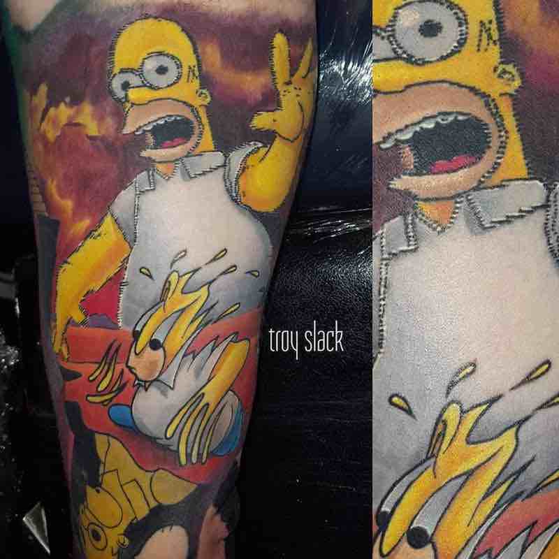 Simpsons Tattoo 2 by Troy Slack