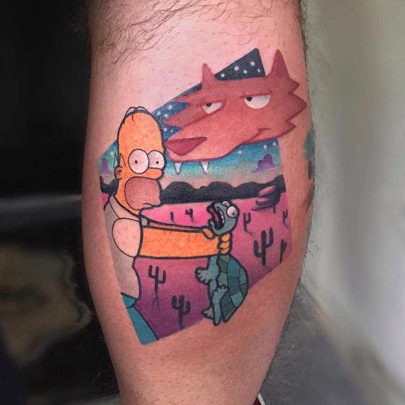 Simpsons Tattoo 3 by Michela Bottin