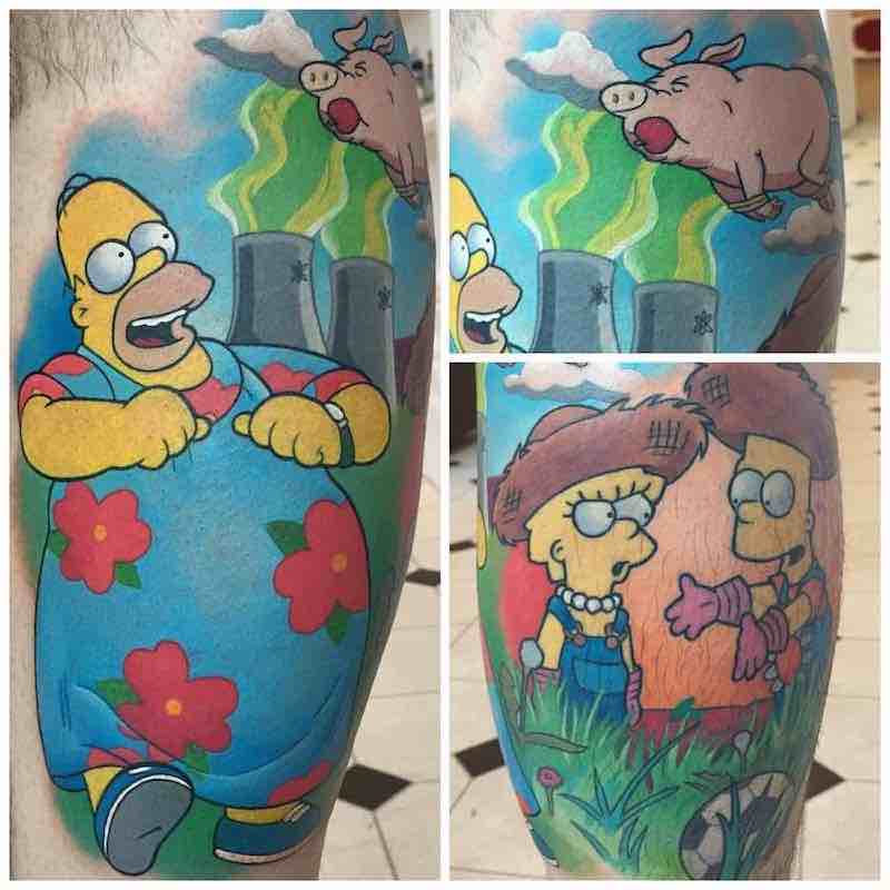 Simpsons Tattoo 3 by Michelle Maddison