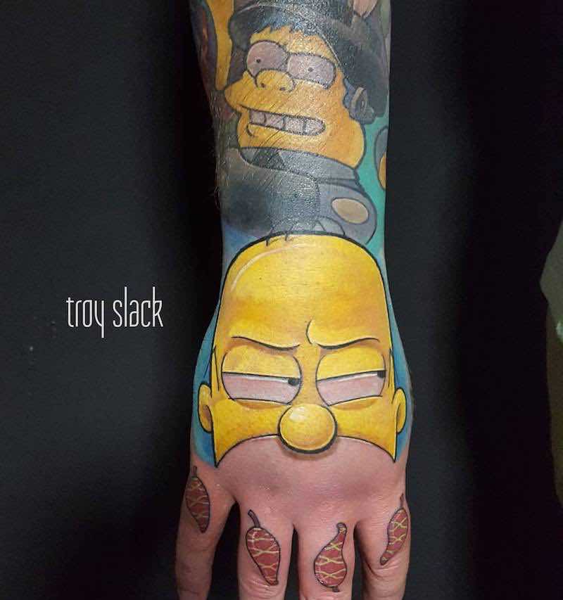 Simpsons Tattoo 3 by Troy Slack