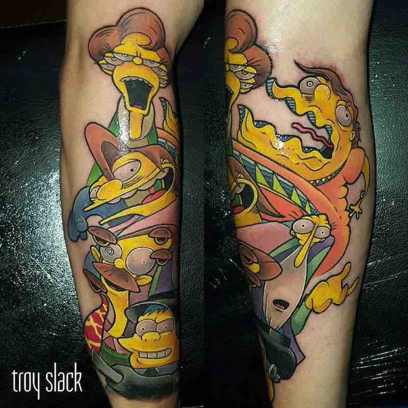 Simpsons Tattoo 6 by Troy Slack