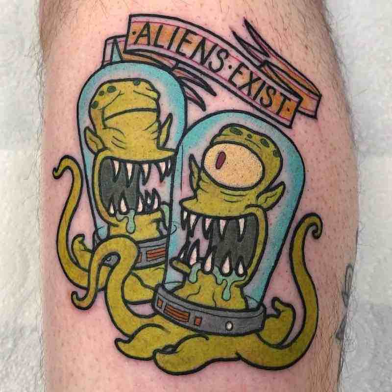 Simpsons Tattoo by Ashley Luka