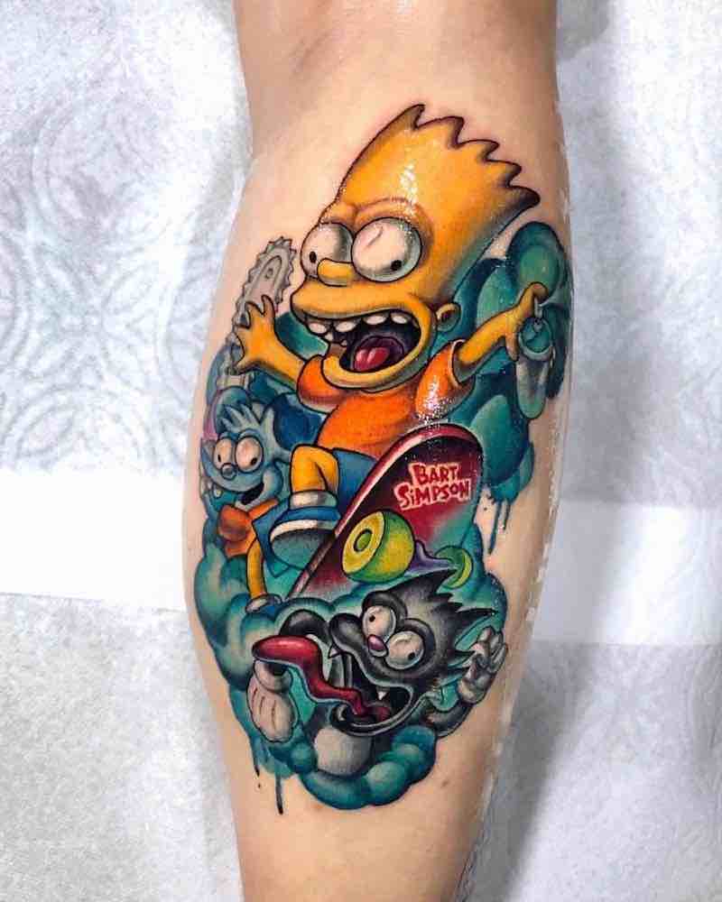Simpsons Tattoo by Camoz