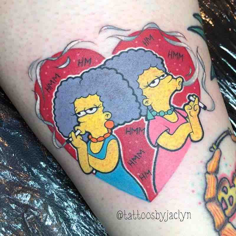 Simpsons Tattoo by Jackie Huertas