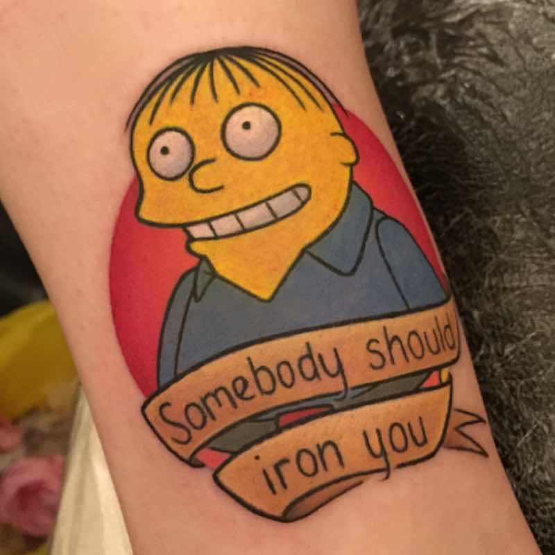 Simpsons Tattoo by Michelle Maddison