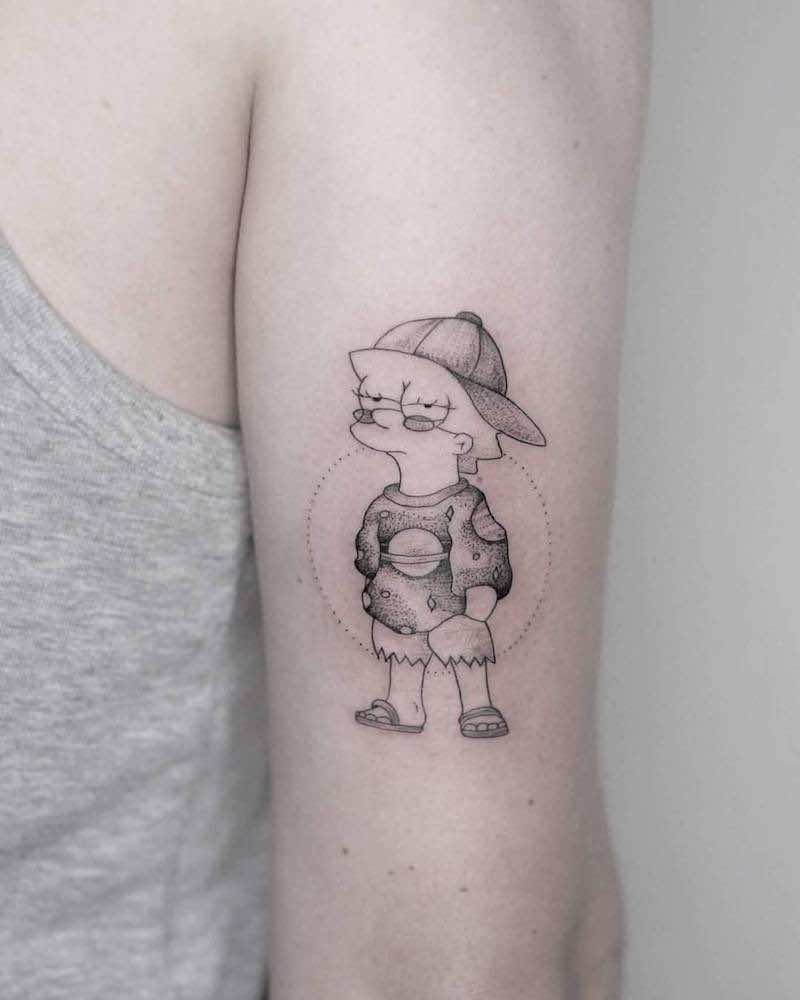 Simpsons Tattoo by Phoebe Hunter