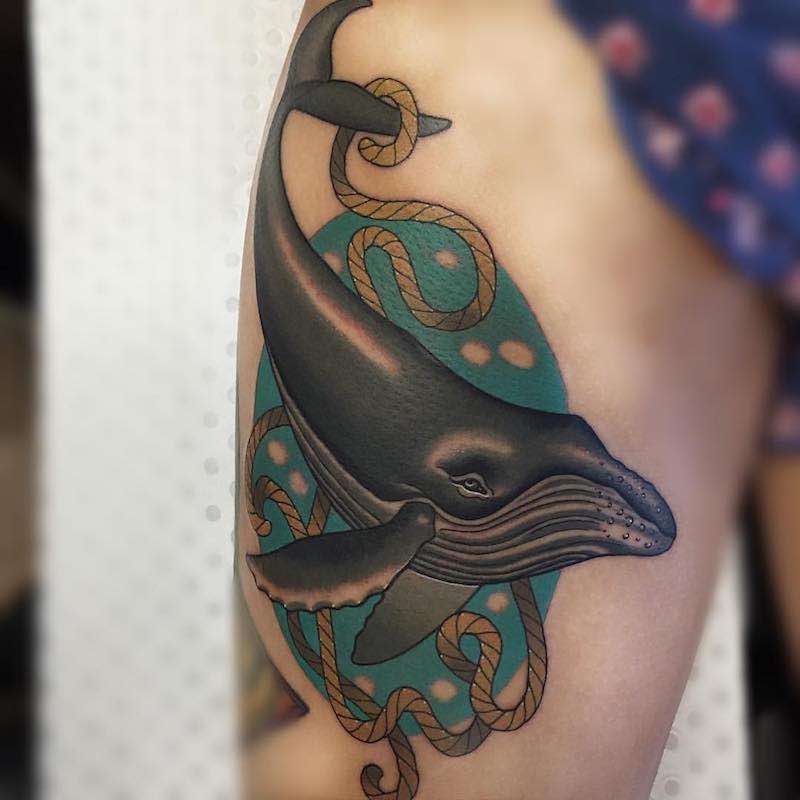 Whale Tattoo by Drew Shallis