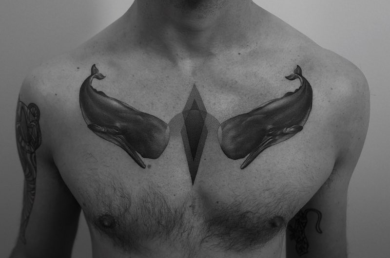 Whale Tattoo by Paweł Indulski