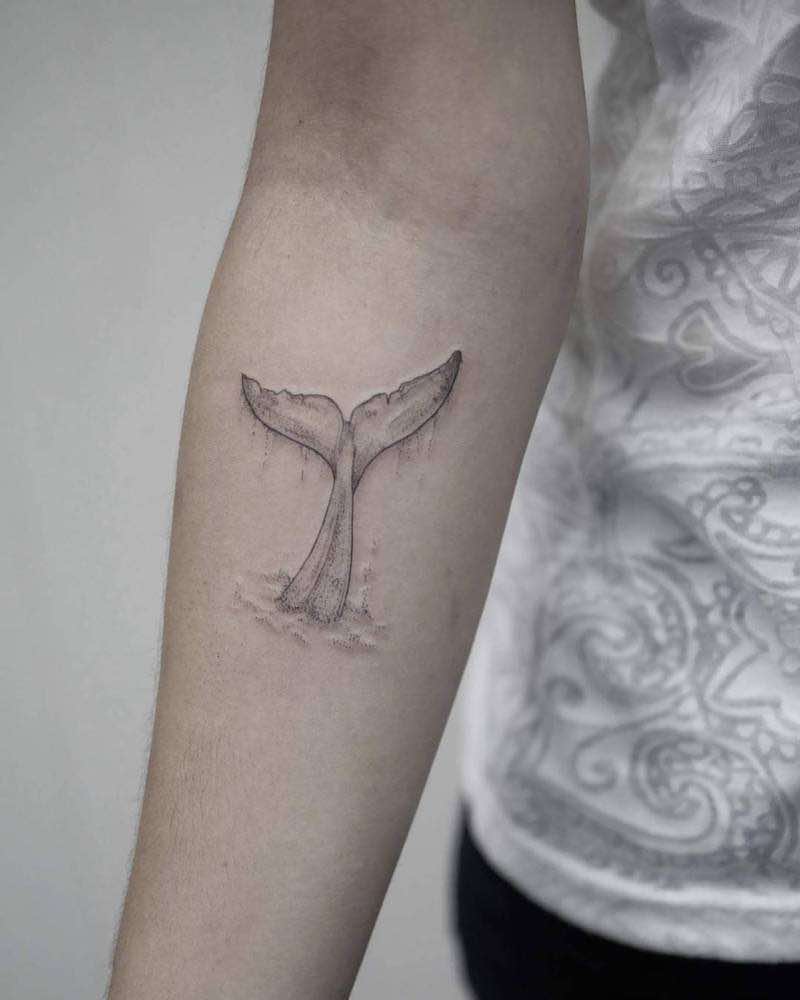 Whale Tattoo by Phoebe Hunter