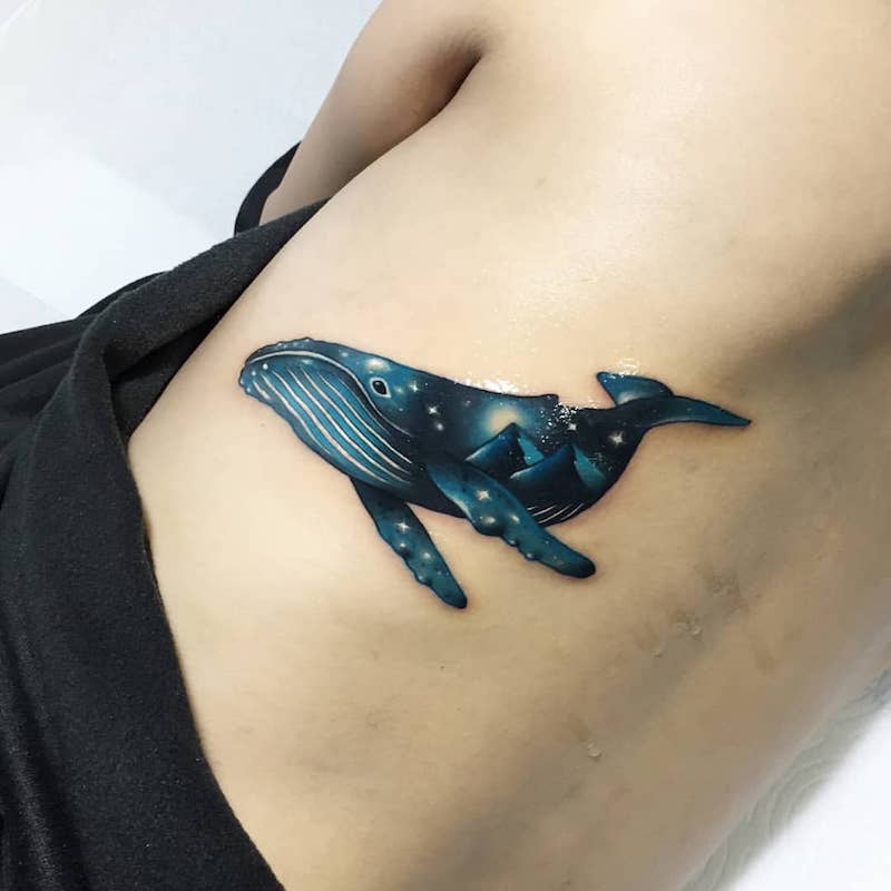 Whale Tattoo by Polyc