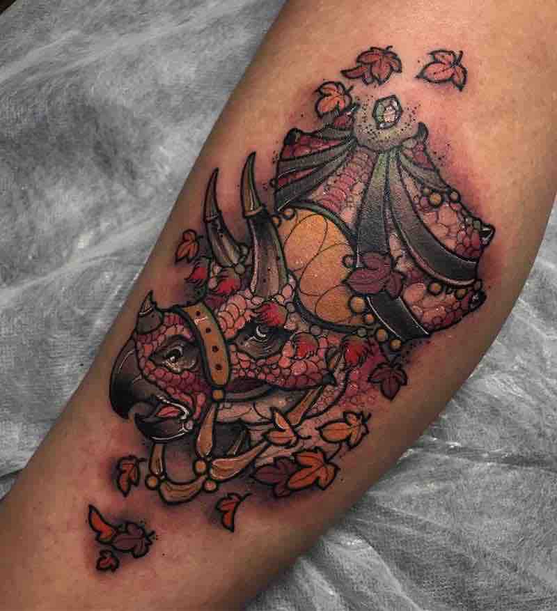 Dinosaur Tattoo 2 by Dean Kalcoff