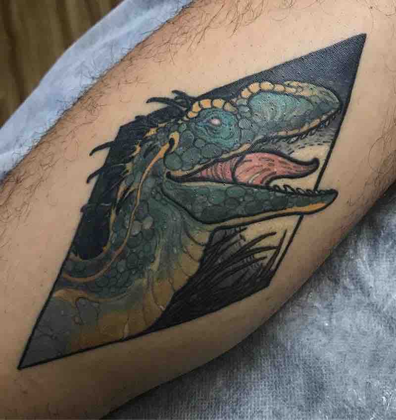 Dinosaur Tattoo 3 by Dean Kalcoff
