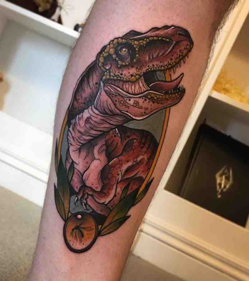 Dinosaur Tattoo 4 by Fraser Peek