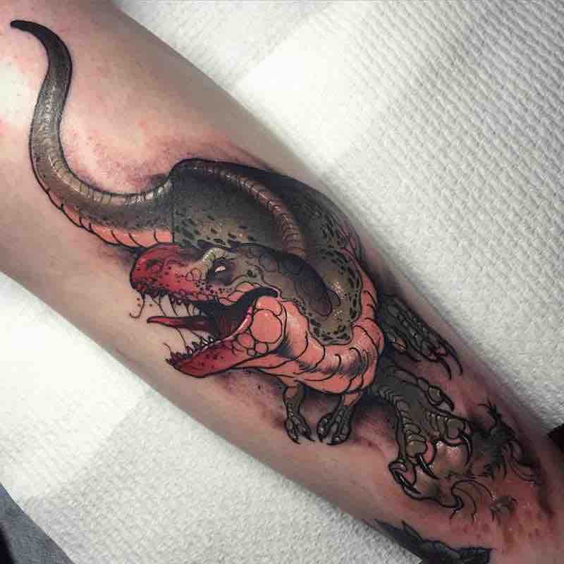 Dinosaur Tattoo 5 by Dean Kalcoff
