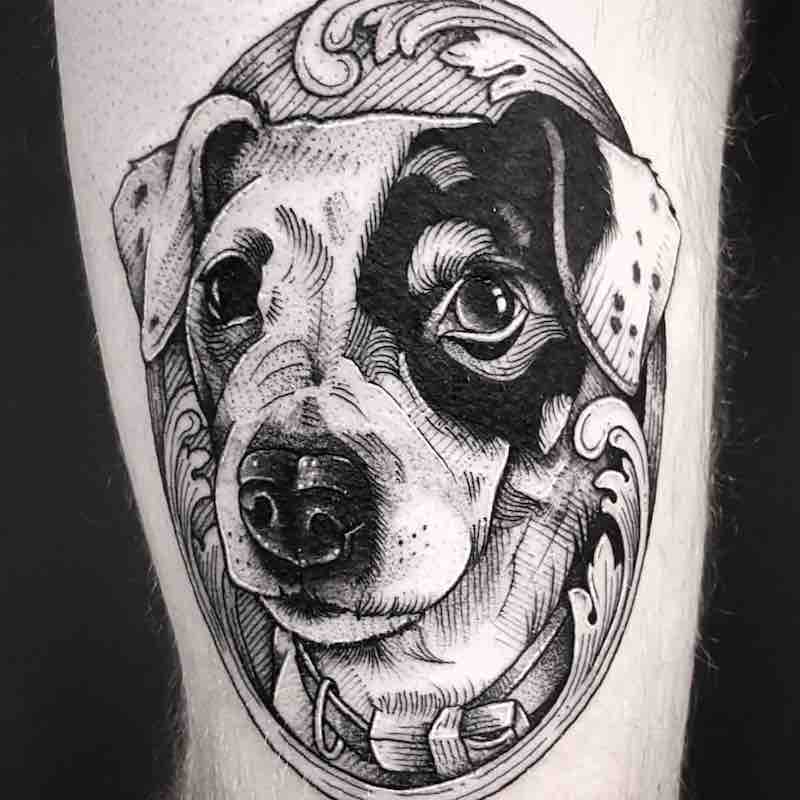 Dog Tattoo by Cutty Bage