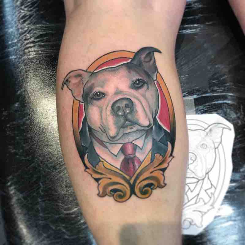 Dog Tattoo by Fraser Peek