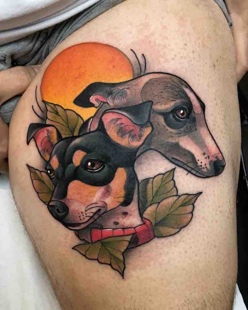 Dog Tattoo by Krish Trece