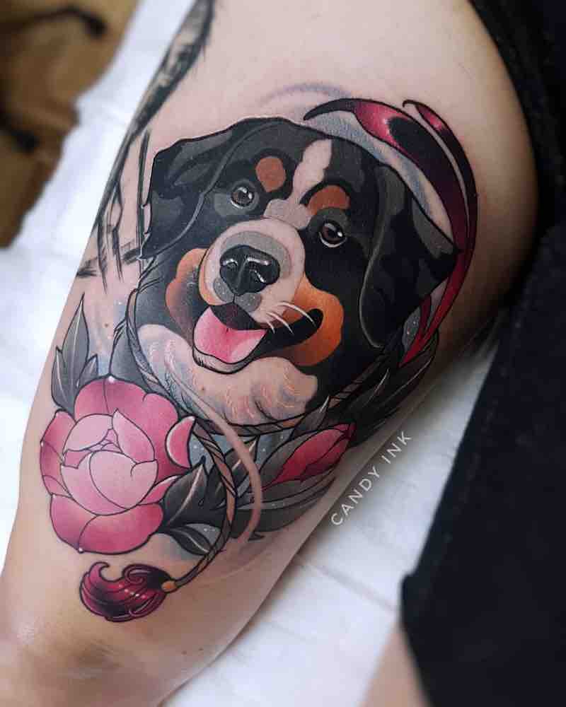 Dog Tattoo by Laura Konieczna