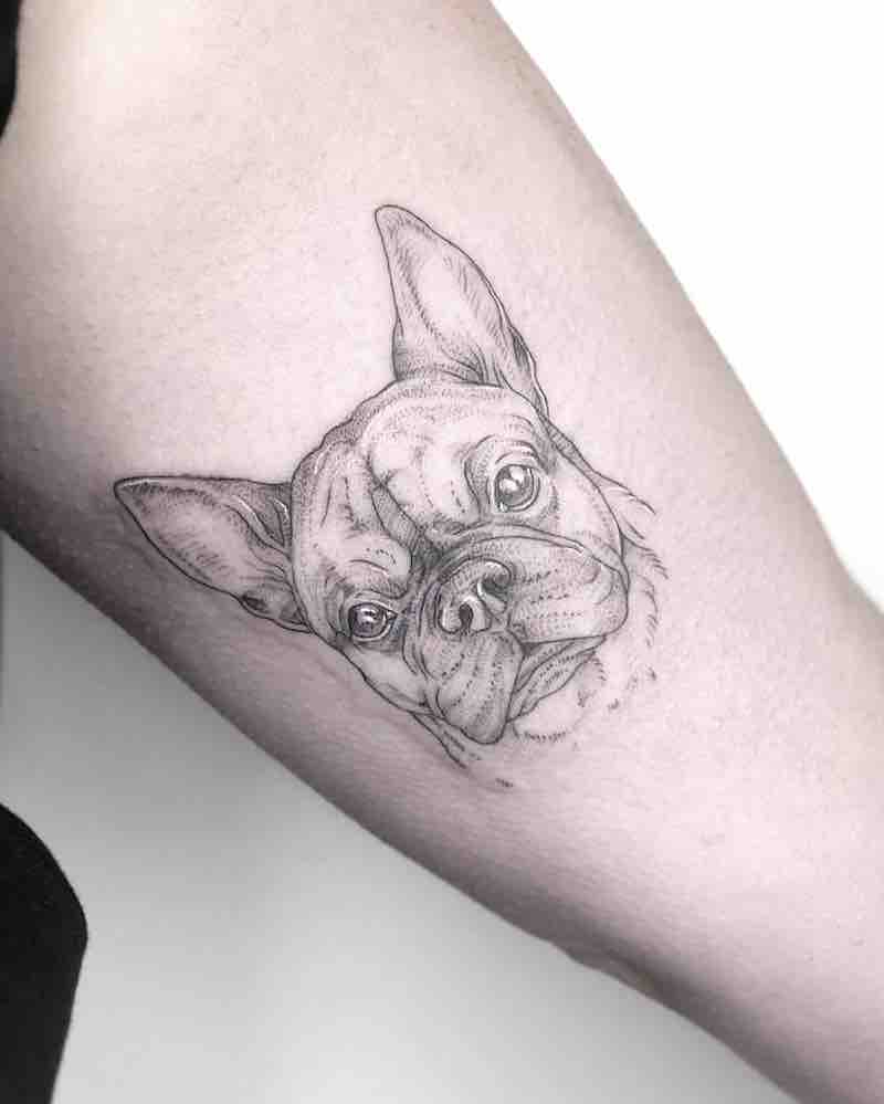 Dog Tattoo by Phoebe Hunter