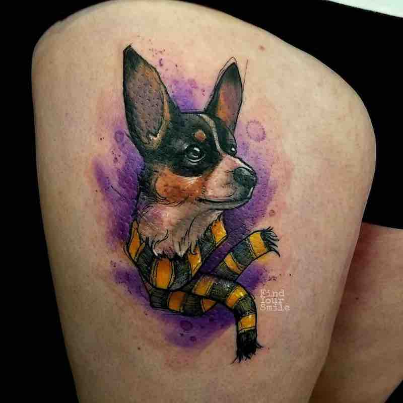 Dog Tattoo by Russell Van Schaick