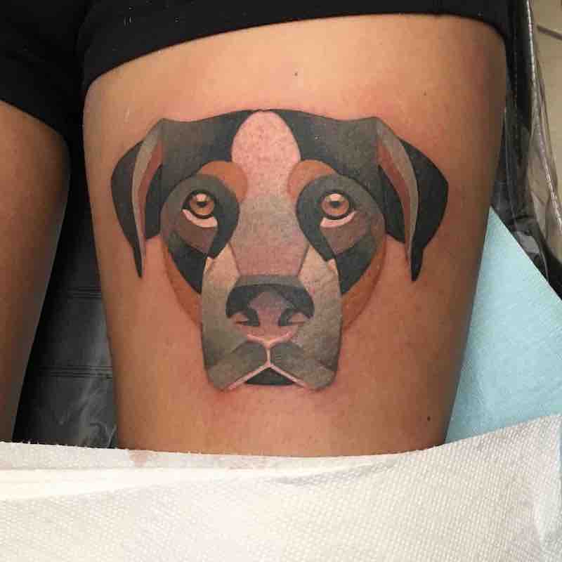 Dog Tattoo by Tara Timoon