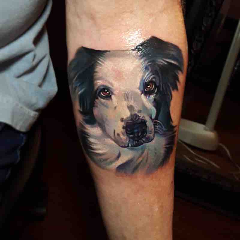 Dog Tattoo by Tyler Malek