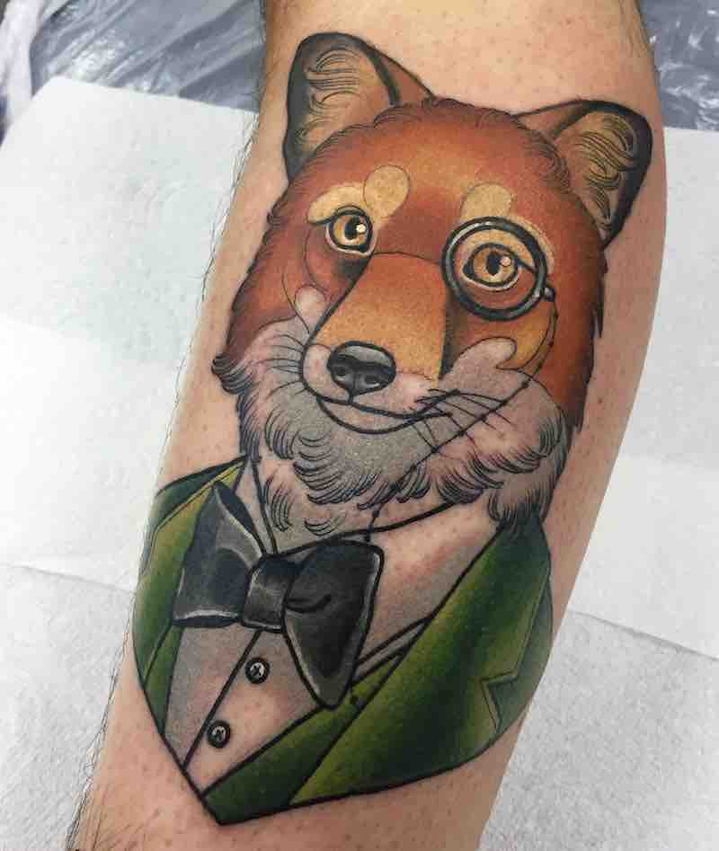 Fox Tattoo 2 by Ashley Luka