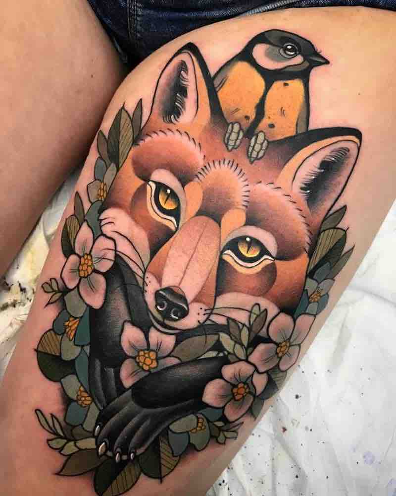 Fox Tattoo by Alvaro Alonso