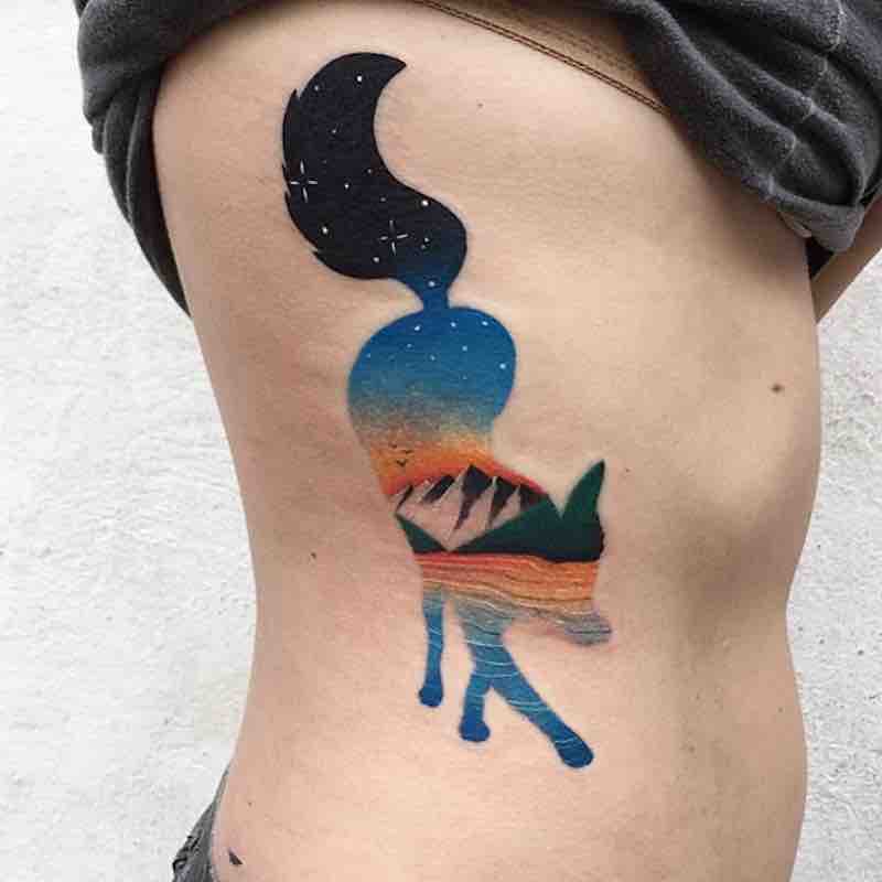 Fox Tattoo by Daria Stahp