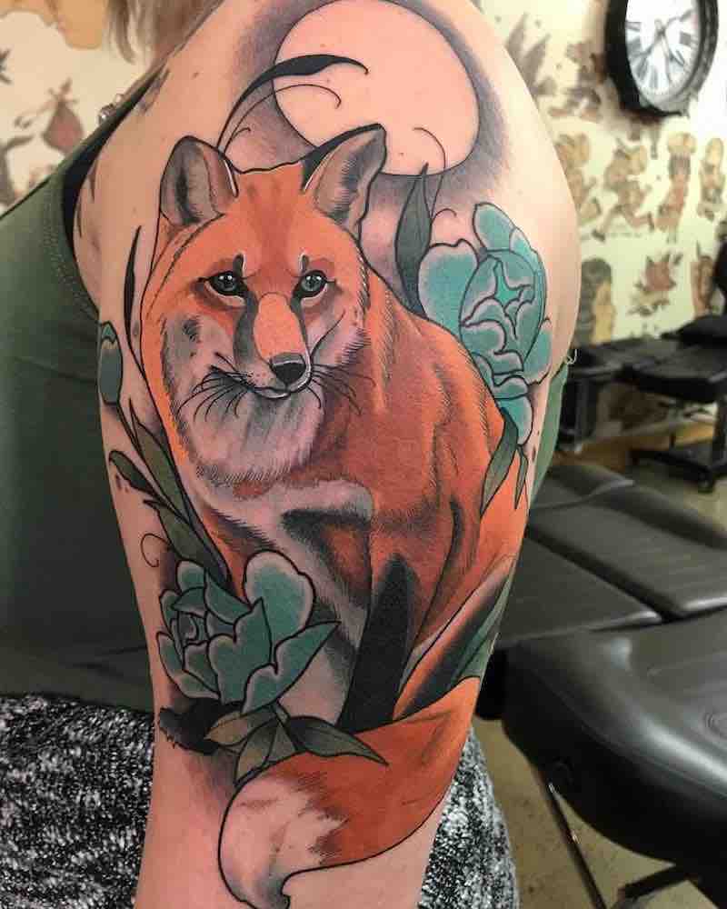 Fox Tattoo by Drew Shallis