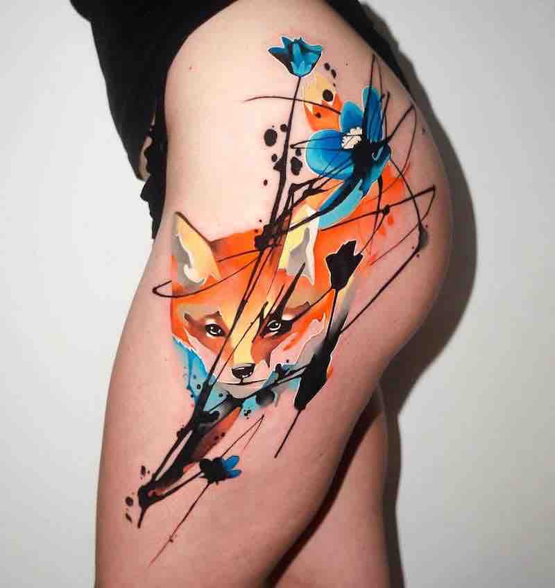 Fox Tattoo by Dynoz Art Attack