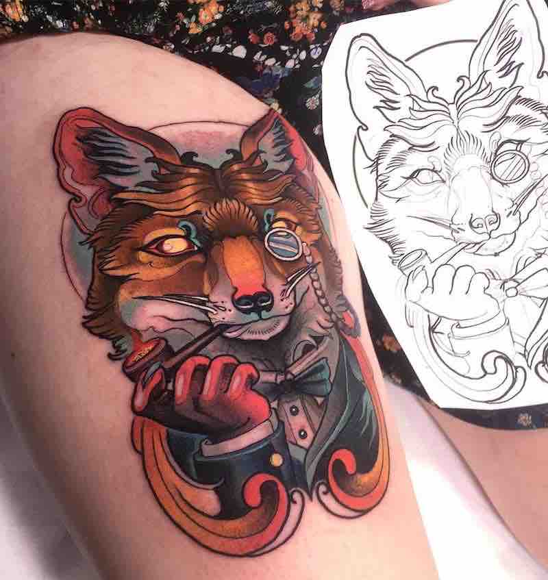 Fox Tattoo by Isnard Barbosa