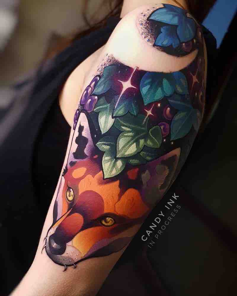 Fox Tattoo by Laura Konieczna