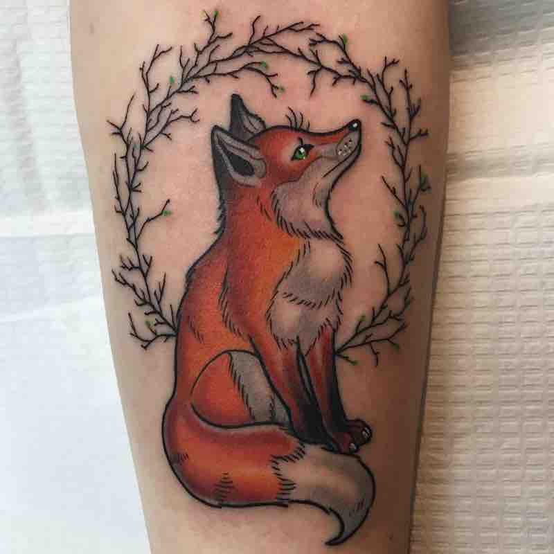 Fox Tattoo by Patrick Whiting