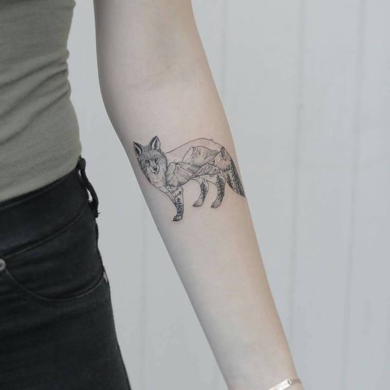 Fox Tattoo by Phoebe Hunter