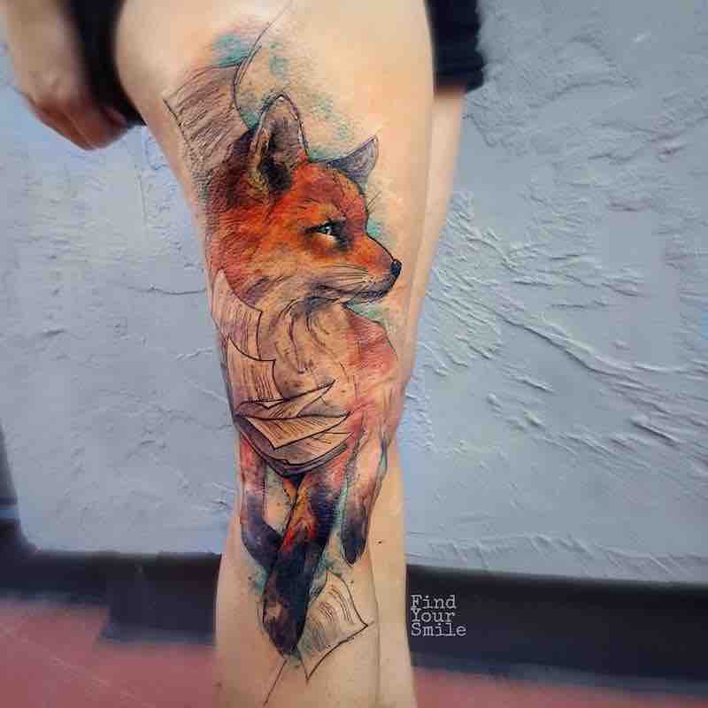 Fox Tattoo by Russell Van Schaick