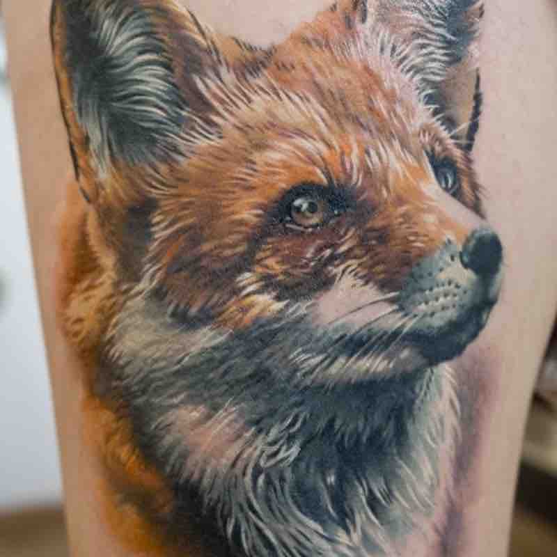Fox Tattoo by Sonny Superglue