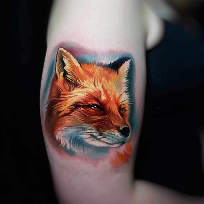 Fox Tattoo by Tyler Malek