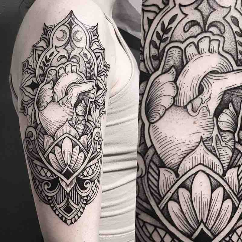 Heart Tattoo by Cutty Bage