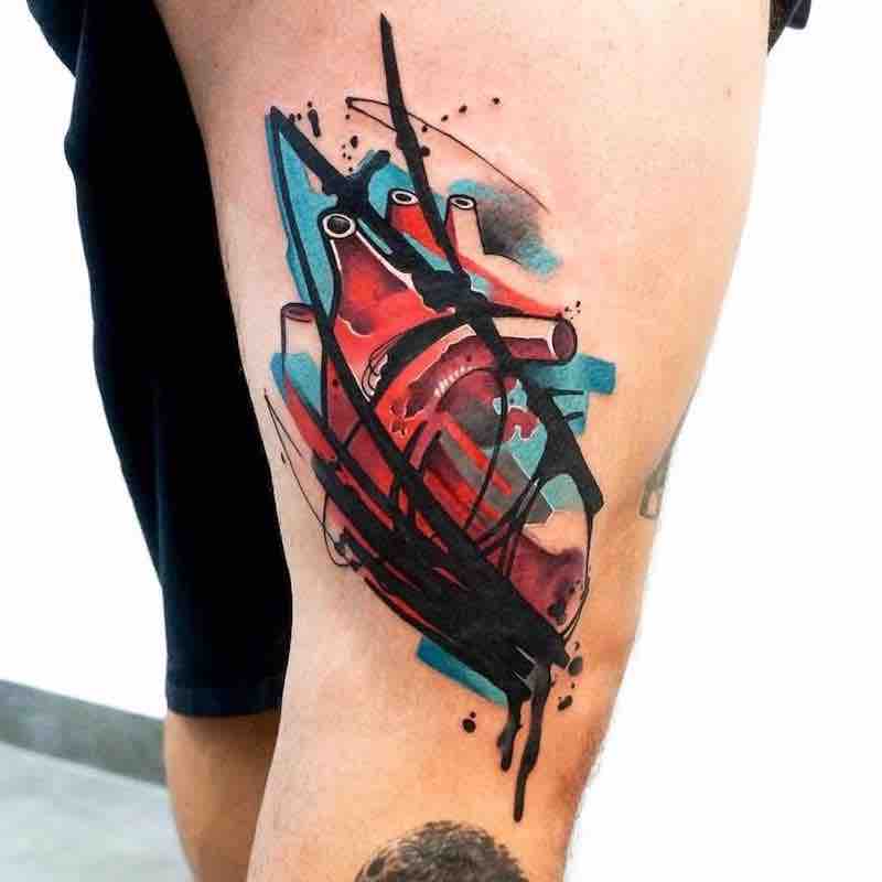 Heart Tattoo by Dynoz Art Attack
