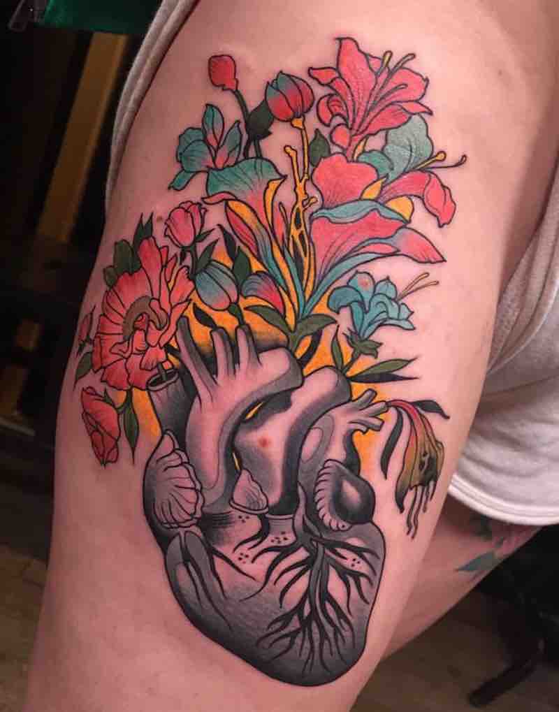 Heart Tattoo by Johnny Domus