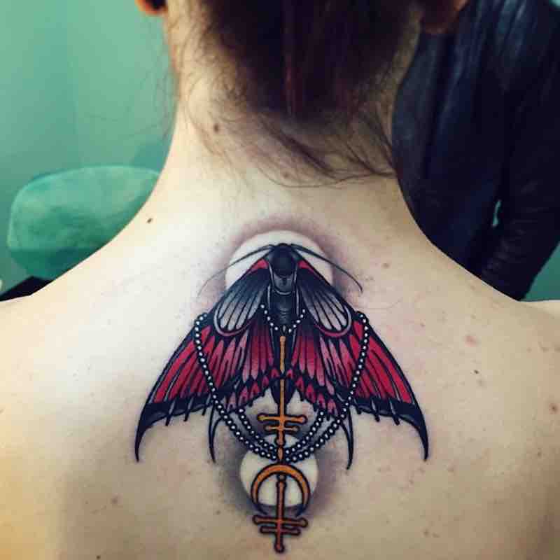 Moth Tattoo 2 by Brando Chiesa