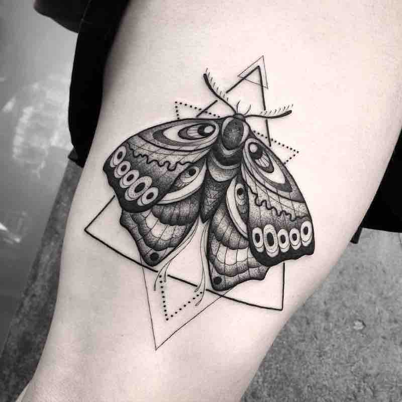 Moth Tattoo 2 by Franki Tattoo