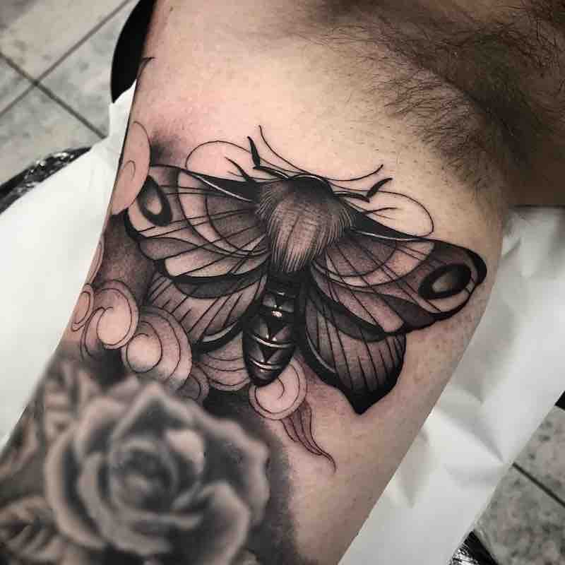 Moth Tattoo 2 by Jason James Smith