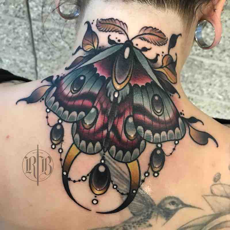 Moth Tattoo 2 by RB Tattoo