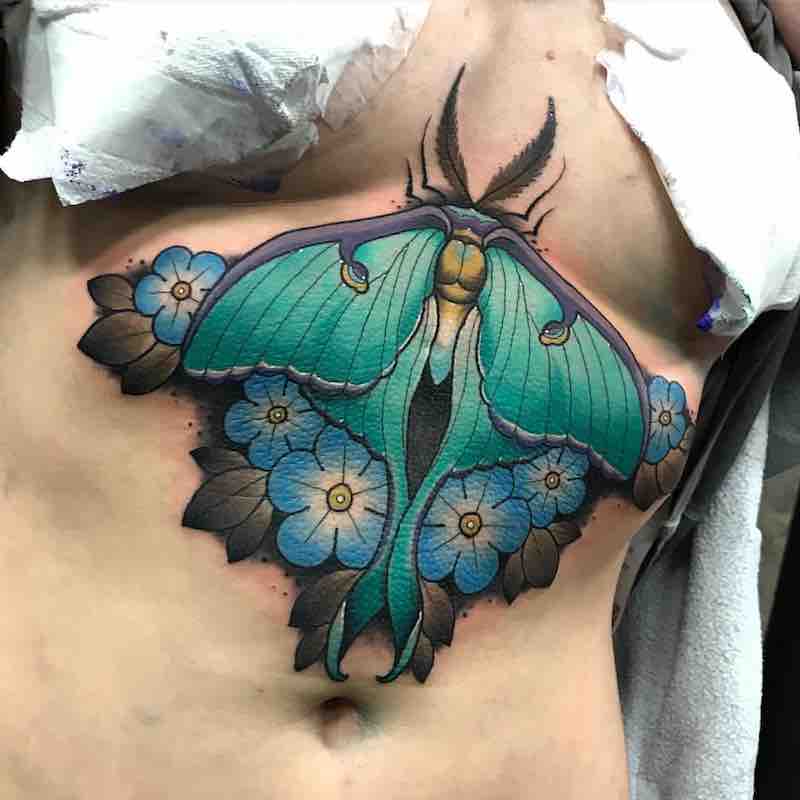 Moth Tattoo 6 by Fraser Peek