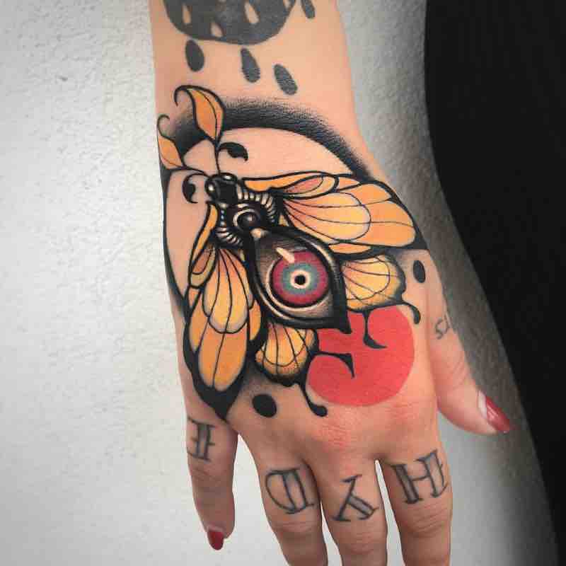 Moth Tattoo by Alan Ferioli