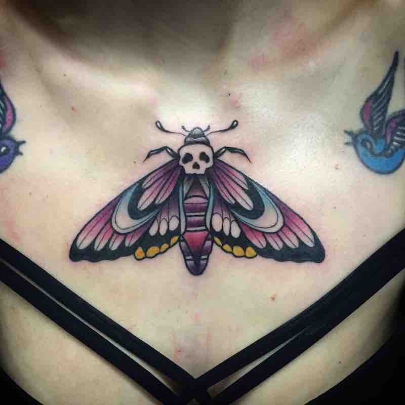 Moth Tattoo by Alvaro Alonso